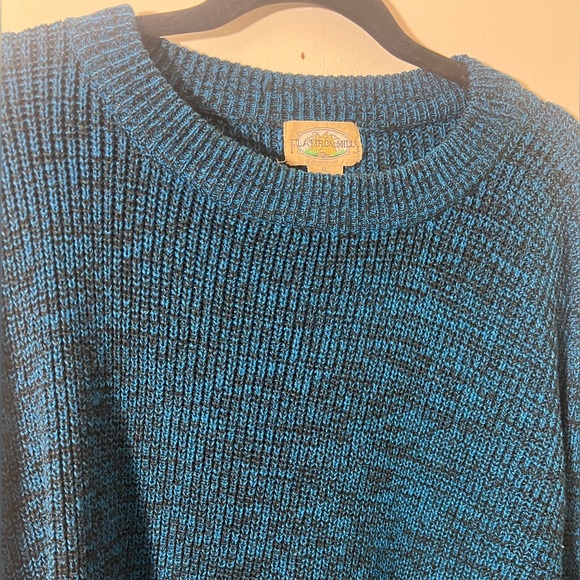 CUTE BLACK AND DEEP BLUE SWEATER - Picture 5 of 8